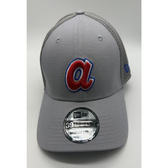 Atlanta‎ Braves New Era Cooperstown Collection Team Trucker 9FIFTY Hat Sz M/L - Picture 3 of 9